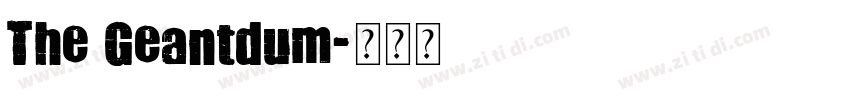 The Geantdum字体转换